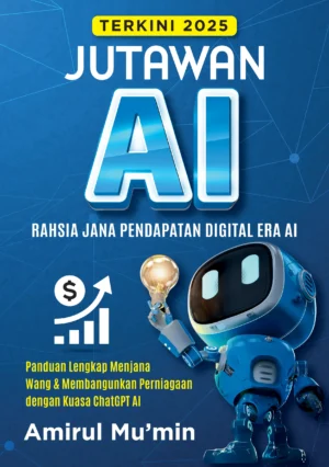 Buku setebal 280 halaman ini ditulis khas untuk pasaran Malaysia bagi membantu orang ramai memanfaatkan teknologi kecerdasan buatan (AI) terutamanya ChatGPT dalam menjana pendapatan.